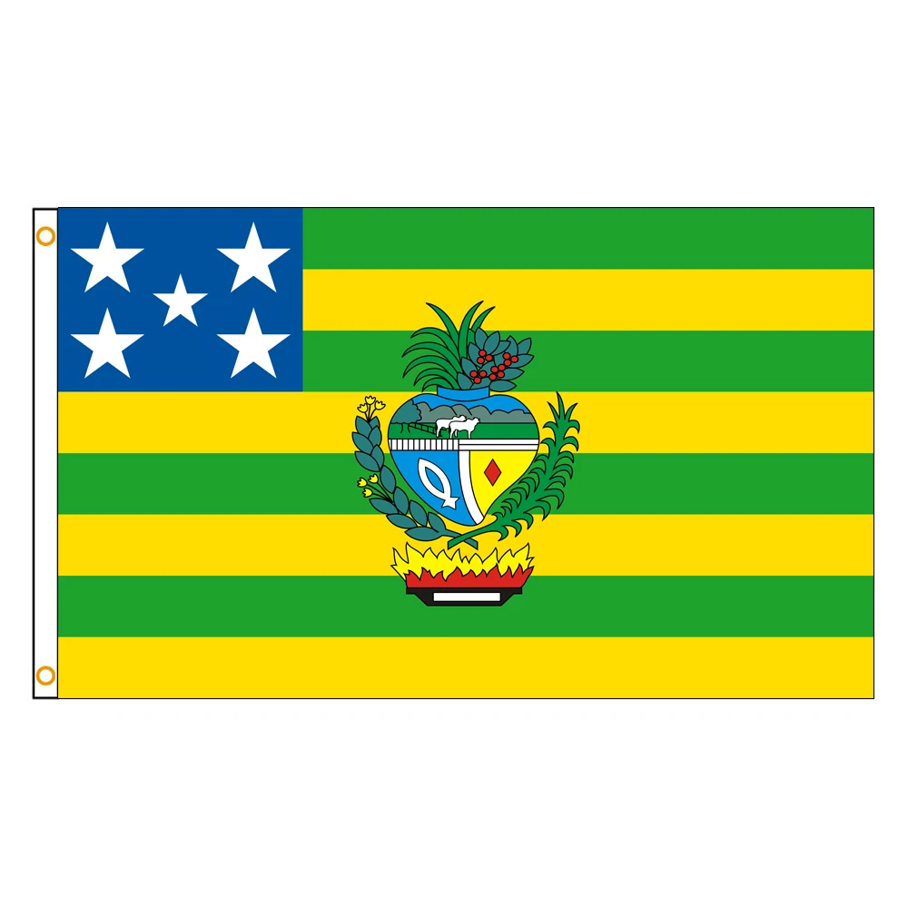 3×5Ft Goiás Goias Emblem Flag Polyester Printed Banner Tapestry For Decor