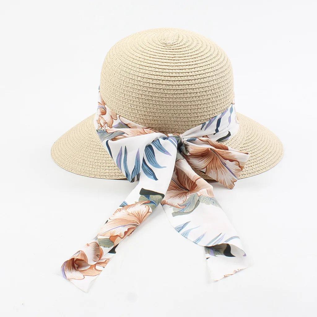 Women Summer Foldable Sun Hat Wide Large Brim Beach Hats Visors Straw Hat chapeau femme Beach UV Protection Caps