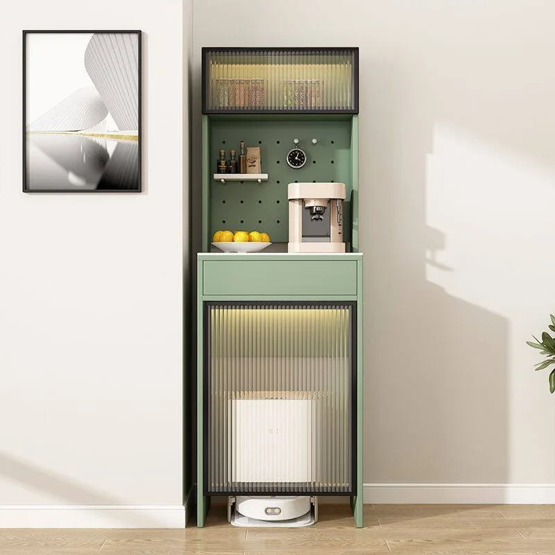 Solid wood sweeping robot storage cabinet significant other lockers