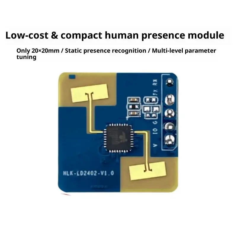●1/2Pcs GPIO And UART Interfaces 24G HLK-LD2402 Static Human Body Presence Detection AIoT Millimeter Wave Sensor Radar Module
