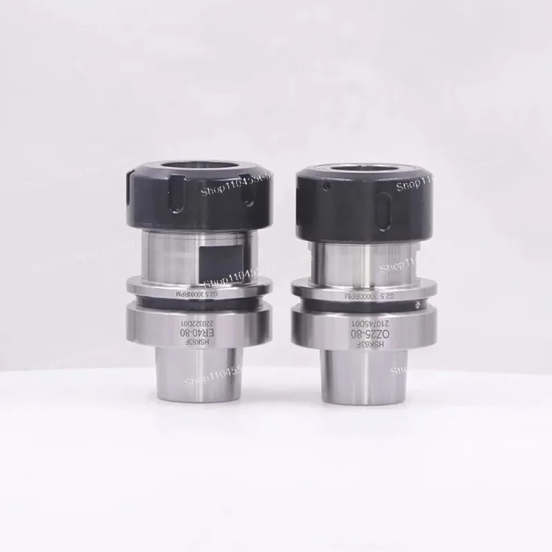 High Precision  HSK63F ER16 ER20 ER25 ER32 ER40 EOC25 Collet Chuck Tool Holder for 5 Axis High Speed Machining Centers