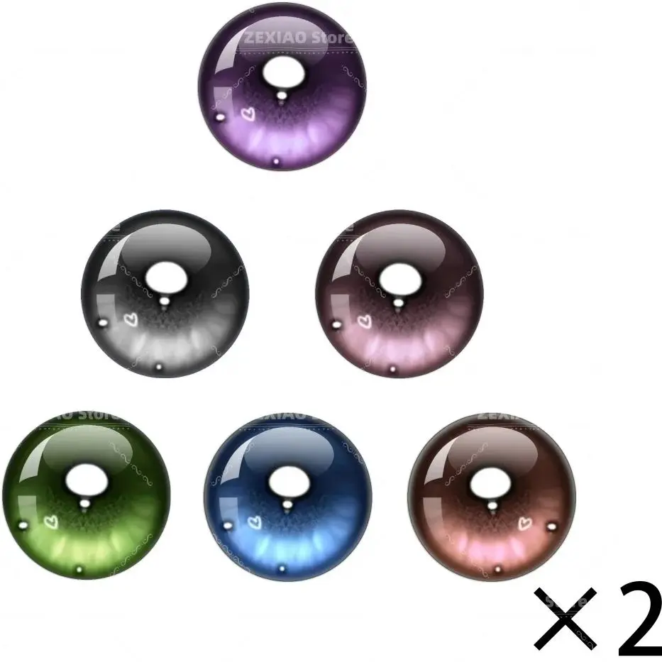 10mm/12mm/14mm Blyth BJD DOLL Eye Bling Dragon Eyes Pattern Anime Cat Eye Toys Creative Eyes Glass Cabochon Making Accessories