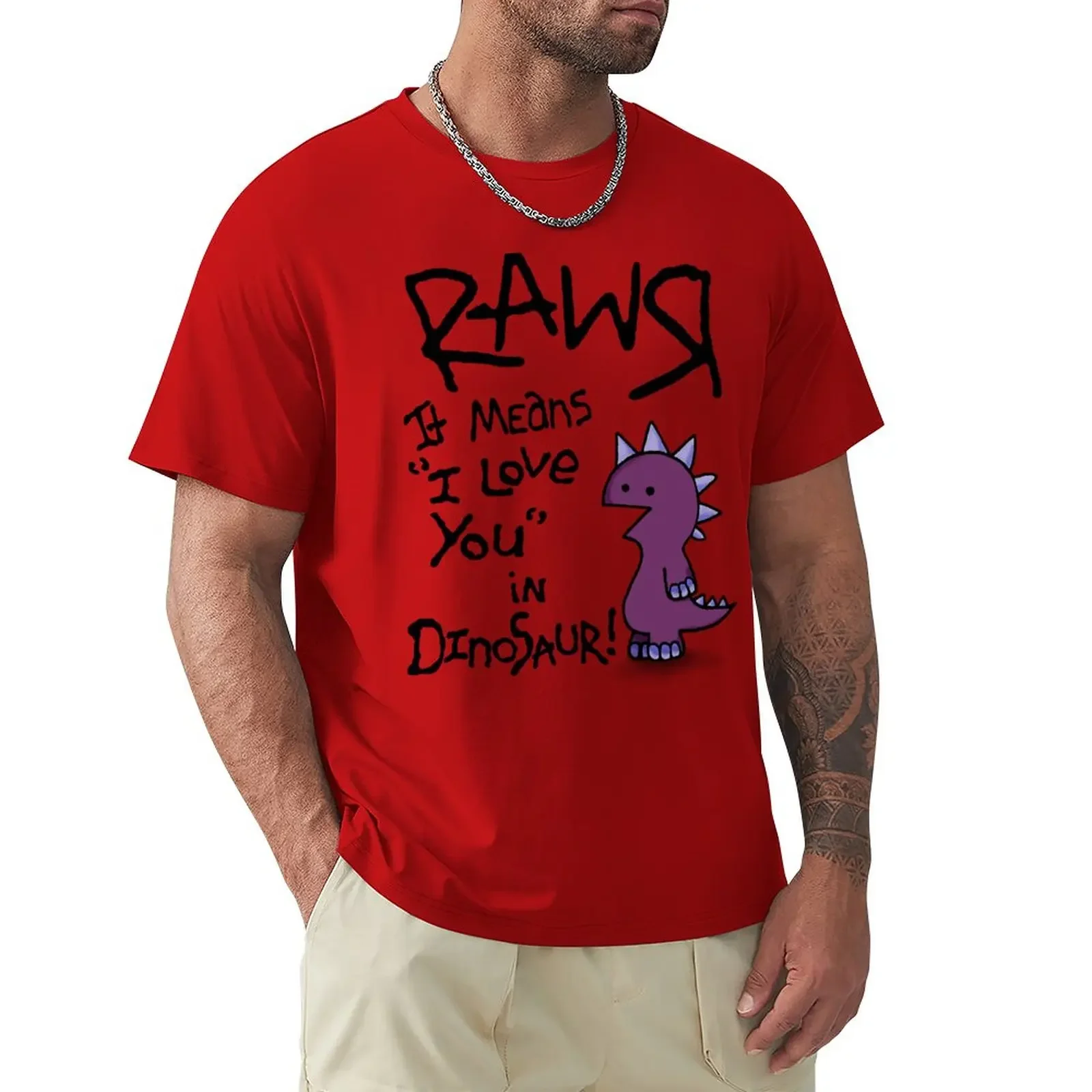 

Rawr T-Shirt boys animal print summer top summer clothes mens graphic t-shirts hip hop