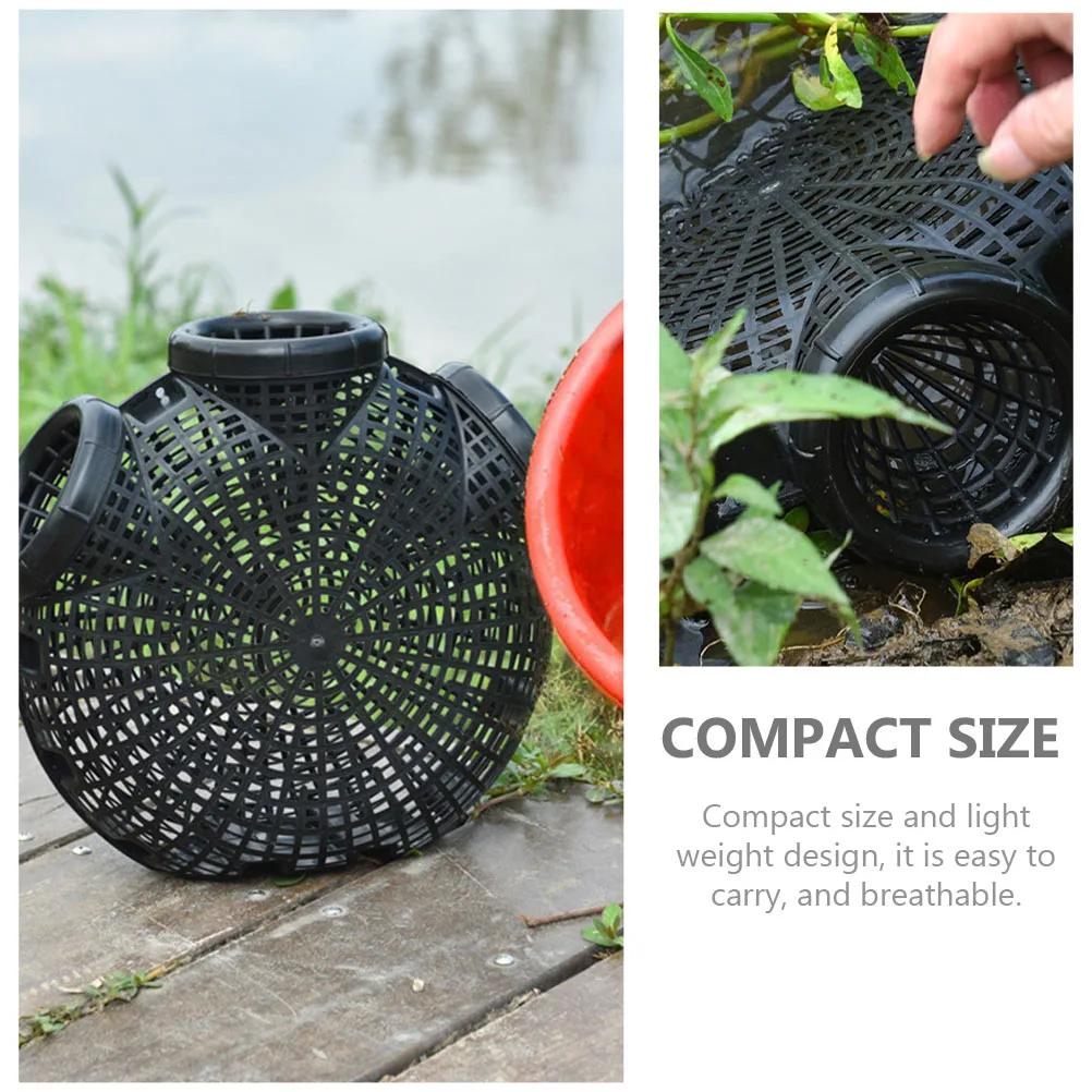 

Eel Cage Crab Nets Crabbing Traps Fishing for Round Bait Black Crawfish Catcher