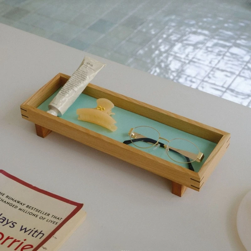 Wooden Storage Trays Living Room Decoration Tray Jewelry Stationery Organize Trays Minimalist Design Bedroom Multi Sized Tray