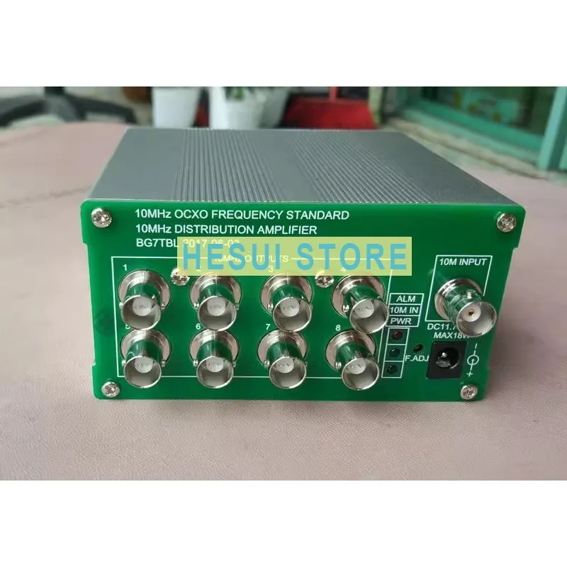 10M frequency divider, amplifier, 8 outputs, constant temperature crystal oscillator reference,