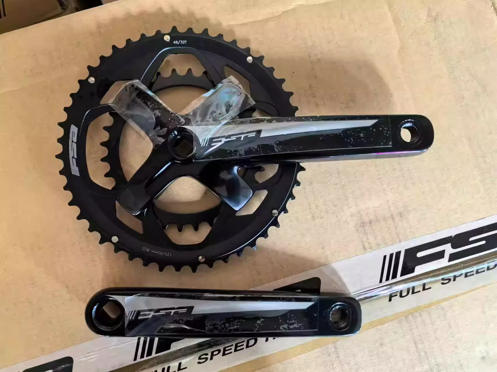 

FOR FSA tooth plate CK-617 Two-piece wheel 50-34T 48-32T crank 172.5/170MM road car tooth plate compatible with 8/9/10/11 speed