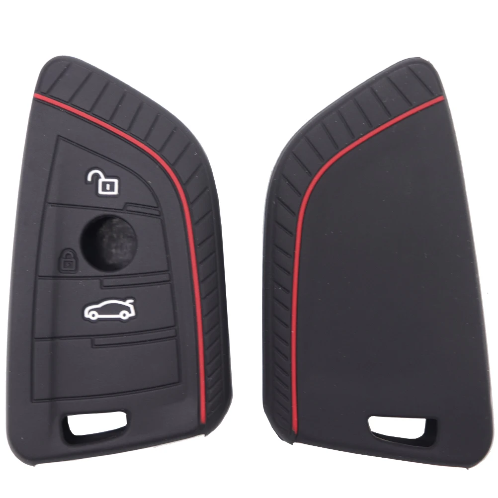 3 Button Silicone Remote Car Key Case Cover Shell Holder For BMW 1 2 3 4 5 6 7 X1 X2 X3 X4 X5 X6 2017 2018 2019 2020 2021 2022