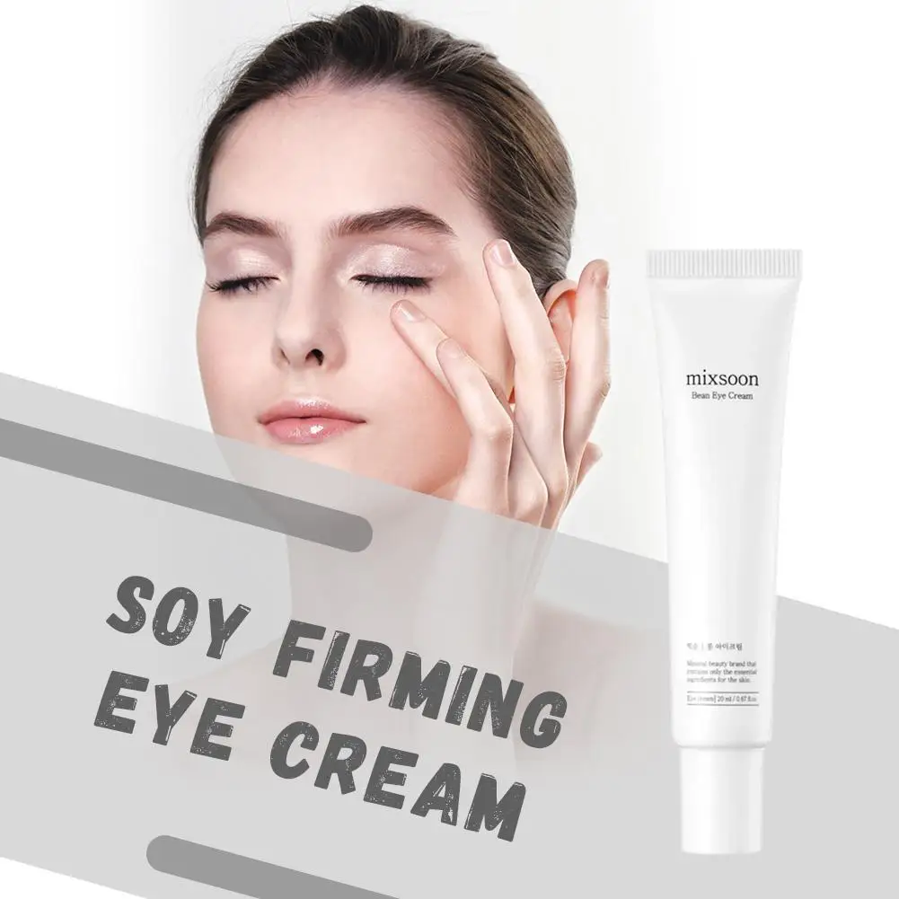 Mixsoon crème pour les yeux au soja coréenne 20 ml-hydratation en profondeur, raffermissante, réduit les ridules et l'affaissement, soulage la sécheresse, soin doux pour les yeux