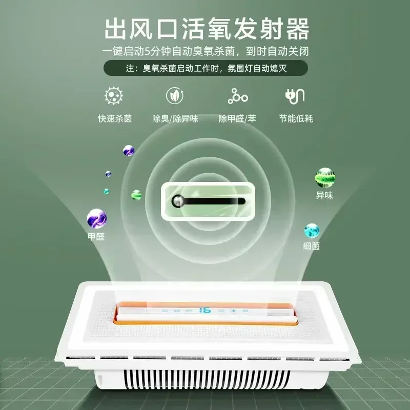 Picture 3: Ceiling Embedded Exhaust Fan For Kitchen. Lighting Sterilization And Deodorization Integrated Ceiling Cooling Fan