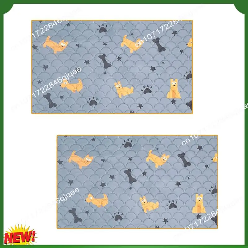 A48I 2 uds revestimientos para jaula de conejillo de indias absorbentes reutilizables lavables almohadillas para orinar conejillo de indias impermeable ropa de cama para hámster cachorro reutilizable gris