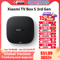 Global Version Xiaomi Mi TV Box S 3rd Gen 4K UHD Bluetooth 5.2 Wifi6 2GB 32GB Google TV Google Assistant Smart Media Control