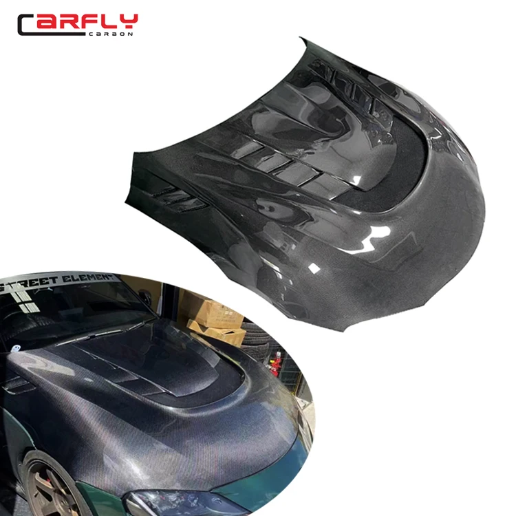 

For Toyota Supra A90 A91 2019- V Style High Quality Carbon Fiber Front Hood Front Bonnet For Supra MK5