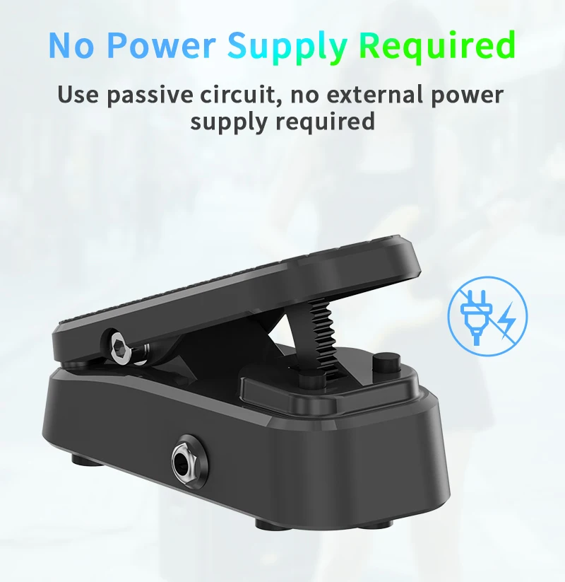 Jamjum VP-1 volume emote pedal controlador guitarra baixo universal mais ganho duplo entrada/saída pedal de controle