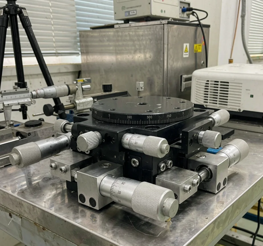 XYZ Manual Linear Stage with Fine Adjustment for Optical Alignment Positioning, High Precision Sliding Table LS60/90/125