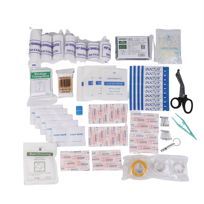 22 pçs kit de primeiros socorros multi-purpose de emergência médica portátil saco médico multifuncional ao ar livre saco de emergência em casa