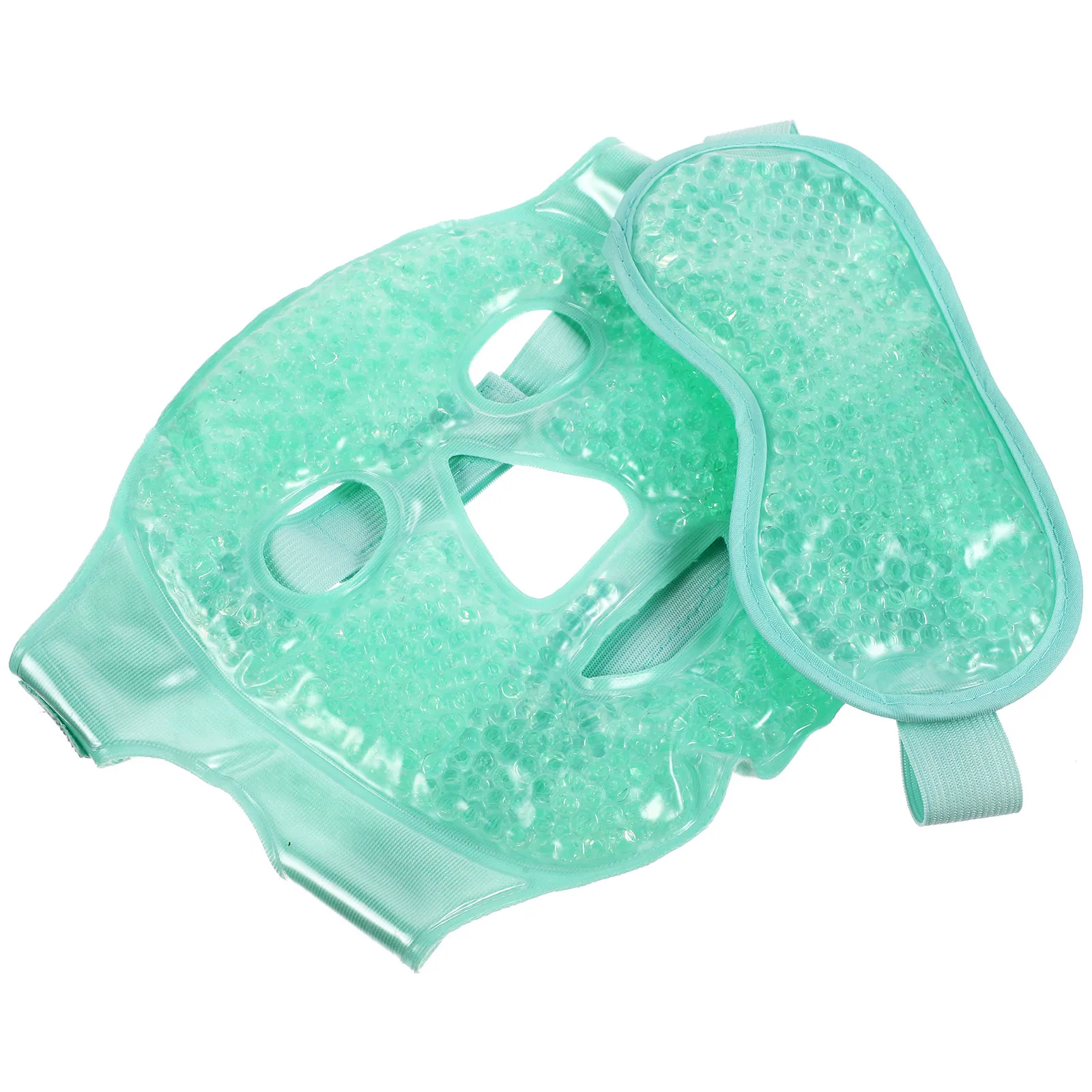 冷却アイマスクジェルフェイスマスク1セット、冷湿布・温湿布用、睡眠用アイマッサージ、美容用品、再利用可能、ソフトpvc、安全