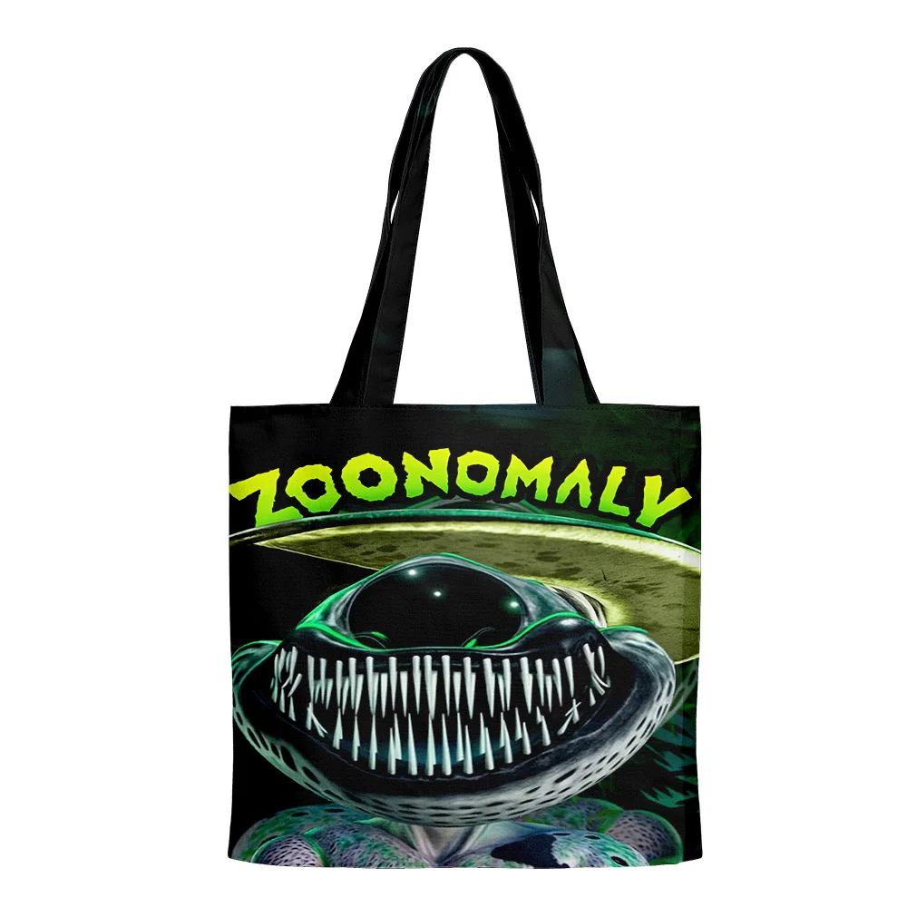 

Сумка-тоут Zoonomaly Merch для игр, тканевая Холщовая Сумка-тоут, ранцы для покупок на плечо с принтом, Повседневная упаковка, стиль 2