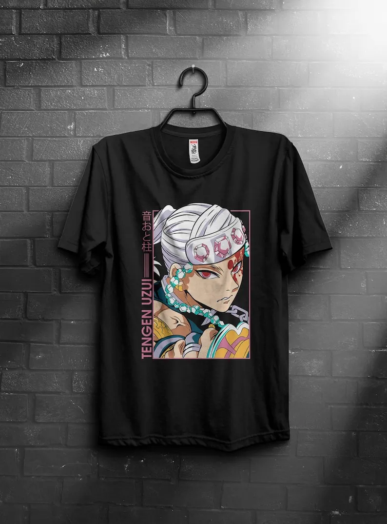 anime shirts, anime gifts, Tengen, uzui tengen, uzui tengen shirts, inosuke, tanjiro