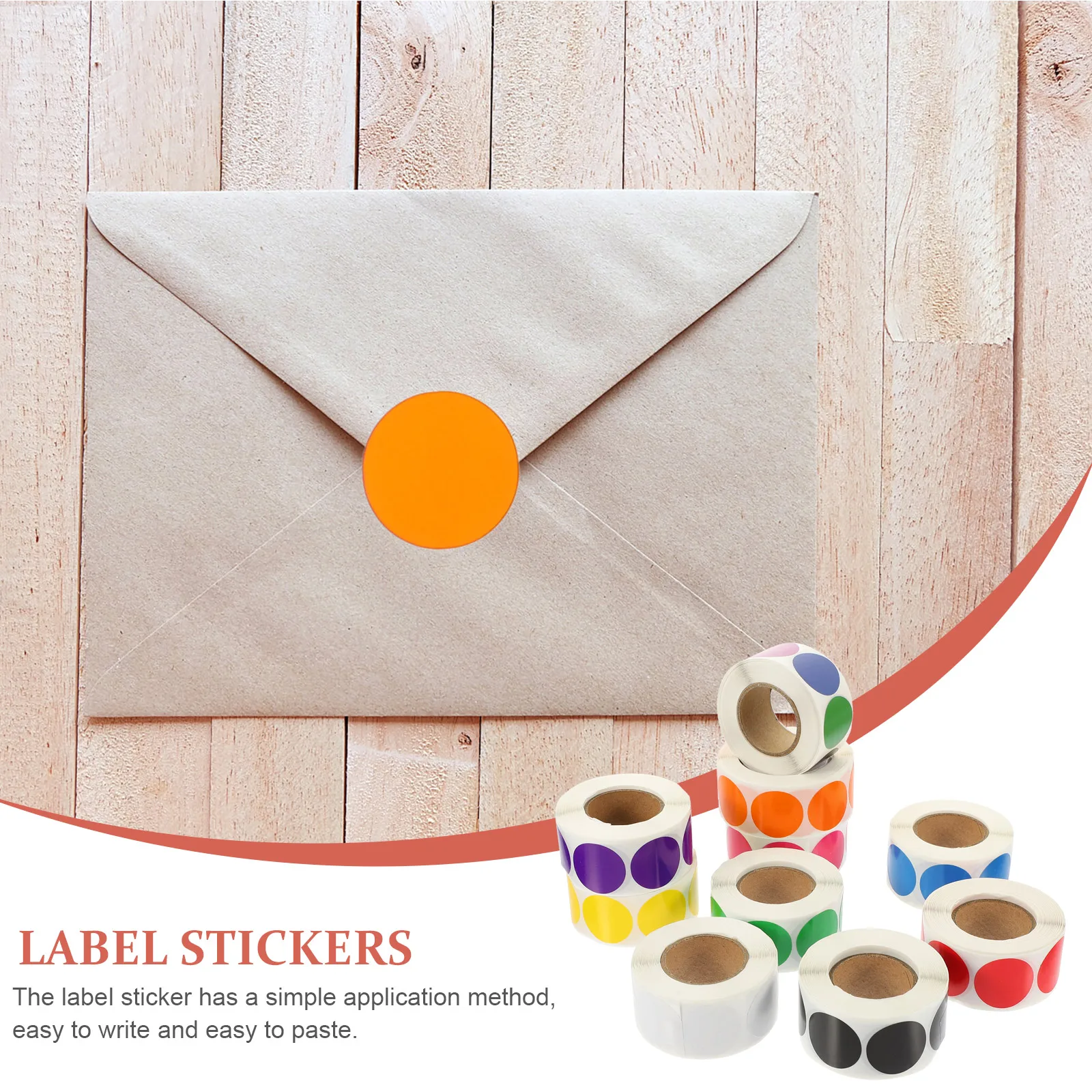 

10 Rolls Color Dot Stickers Number All-purpose Circular Round Circle Small Colored Labels Point