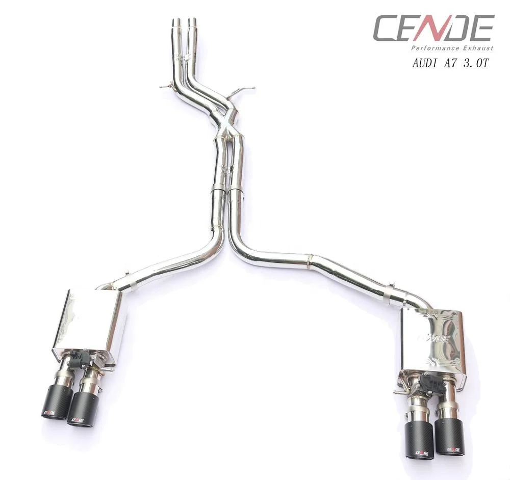 China stainless steel pipes system  exhaust for A6 A7 A8