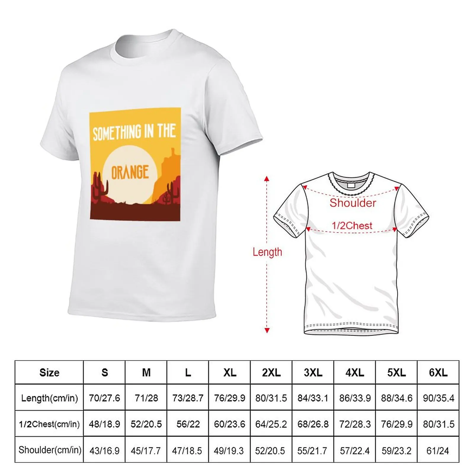 Something In The Orange T-Shirt Casual Loose Fit Summer Tee Shirt