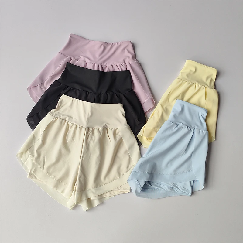 Sports Shorts for Women Fitness Running Yoga Summer Quick-drying Anti-exposure Breathable Loose Training Three-point Pants