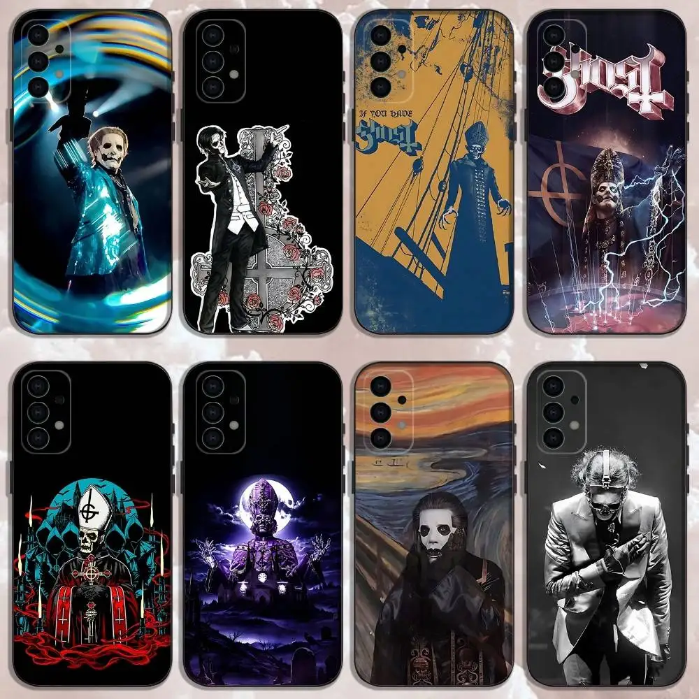 

Band G-Ghost Papa IV Phone Case For Samsung Galaxy A73,31,32,72,41,53,52,71,22,5G,Note,J7,8,9 Soft Black Cover
