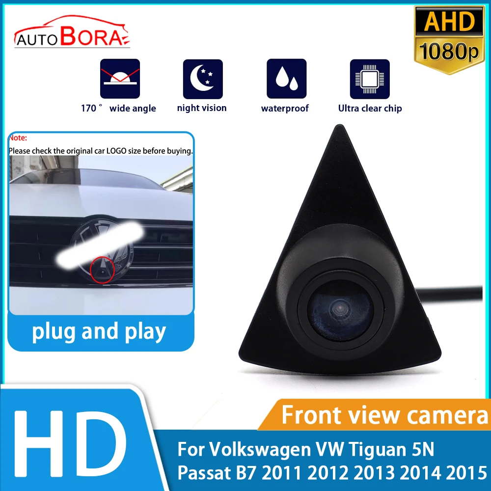 

ZhuCamX HD Clear Night Vision LOGO Parking Front View Camera For Volkswagen VW Tiguan 5N Passat B7 2011 2012 2013 2014 2015