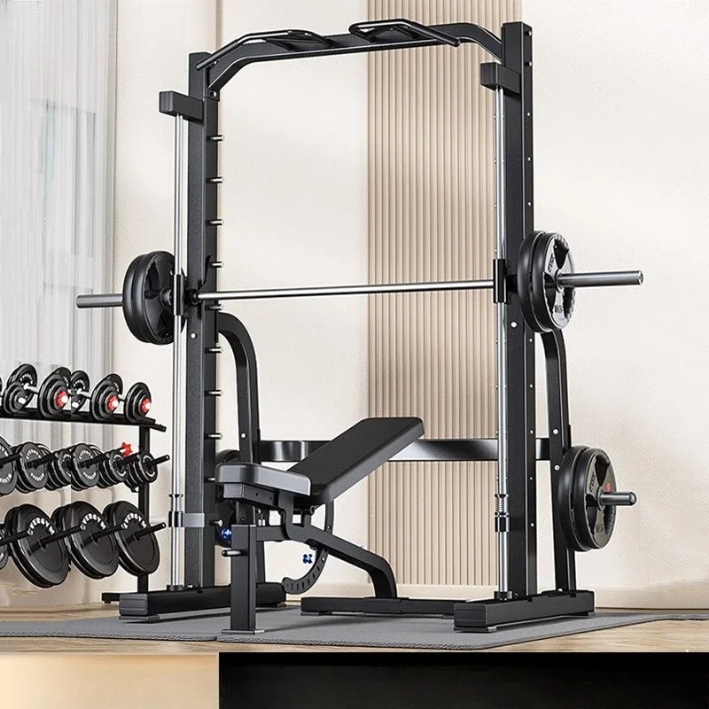 Squat frame household multi-functional bench press frame weight bed gantry frame gym commercial