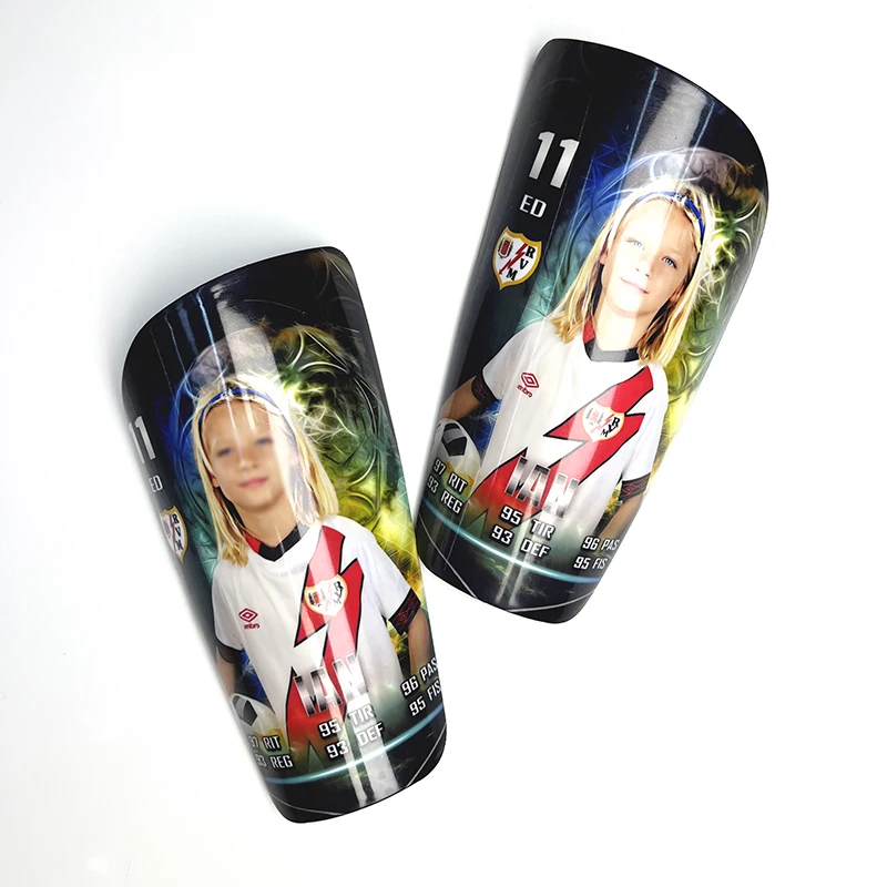 Customized Football Shin Guards Children Kids Man Festival Gifts Protector For Soccer Training Personalized shin pads and socks