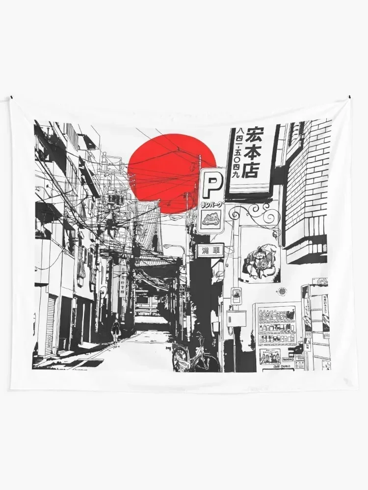 

Tokyo street sunrise Tapestry Wallpaper Wall Decoration Tapestry
