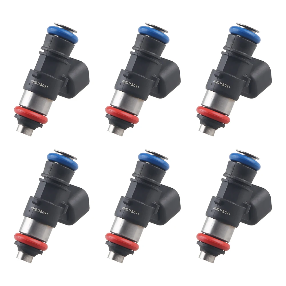 

6pcs Fuel Injectors for Ford Edge Flex Fusion Taurus Lincoln MKT MKX MKZ 2007-2012 Mazda 6 CX-9 2008-2014 3.5L 3.7L 0280158091
