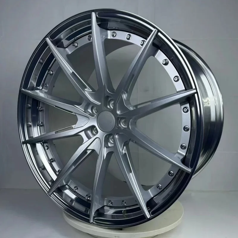 Custom 2piece forged alloy wheels rims 19x11 20x12 21x13 5x112 5x120 5x127 for car