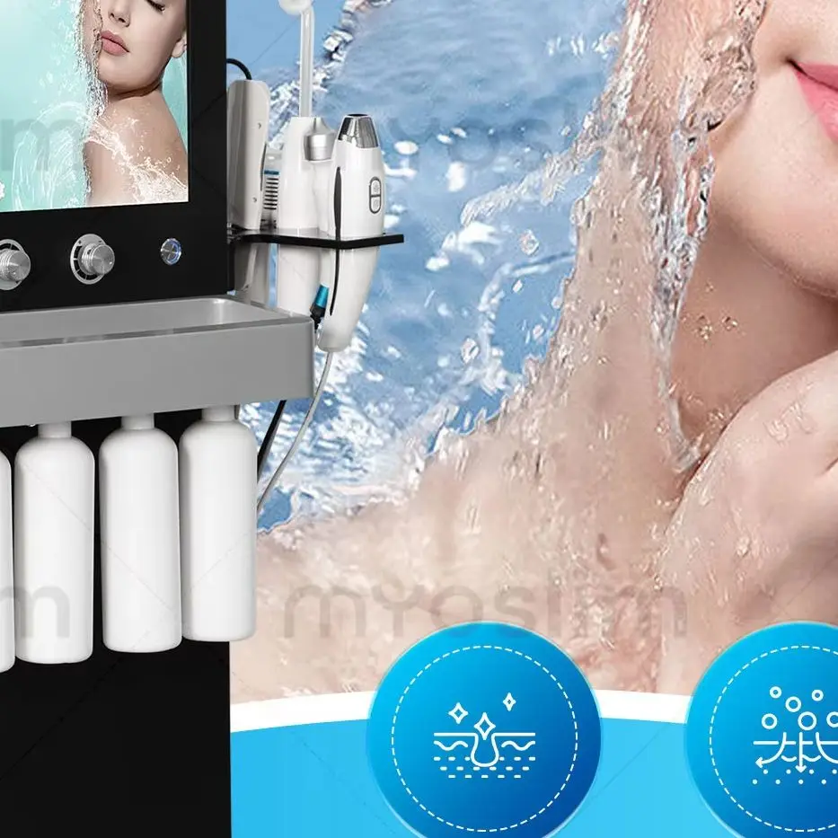 14-in-1 Hydrofacial Hydradermabrasion Skin Management Machine Vortex Fusion Water Peeling Deep Cleansing Lymphatic Drainag