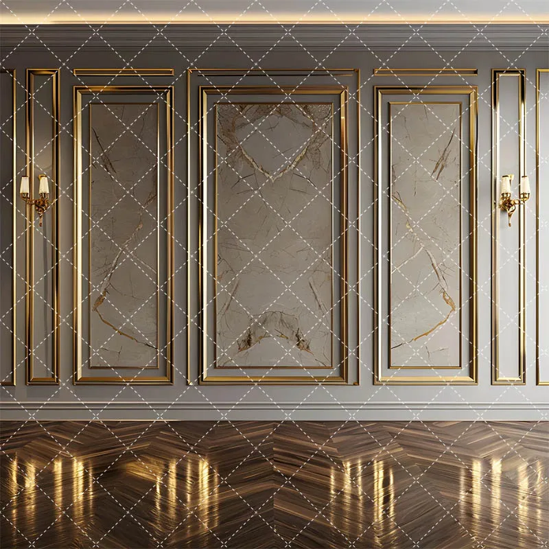 Mehofond Luxury Interior Photography Background Modern Maternity Wedding Party Boho Euopean Gold Wall Room Decor Backdrop Props