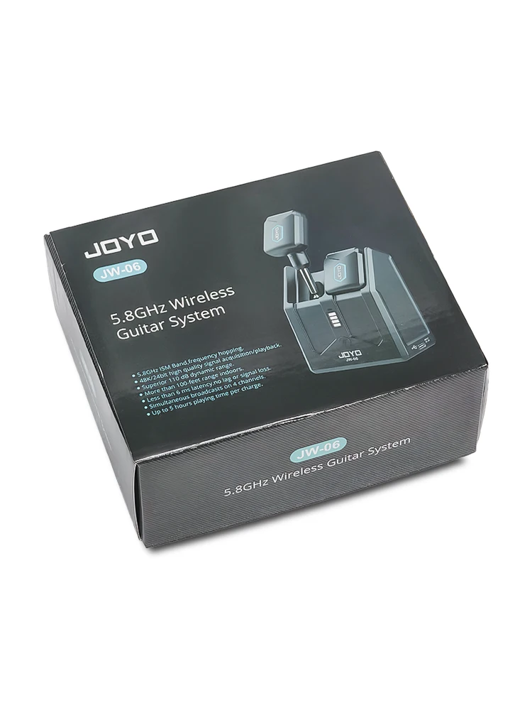 JOYO JW-06 Wireless Guitar System 5.8GHz Digital Wireless Guitar Transmitter & Receiver with Portable Charging Box