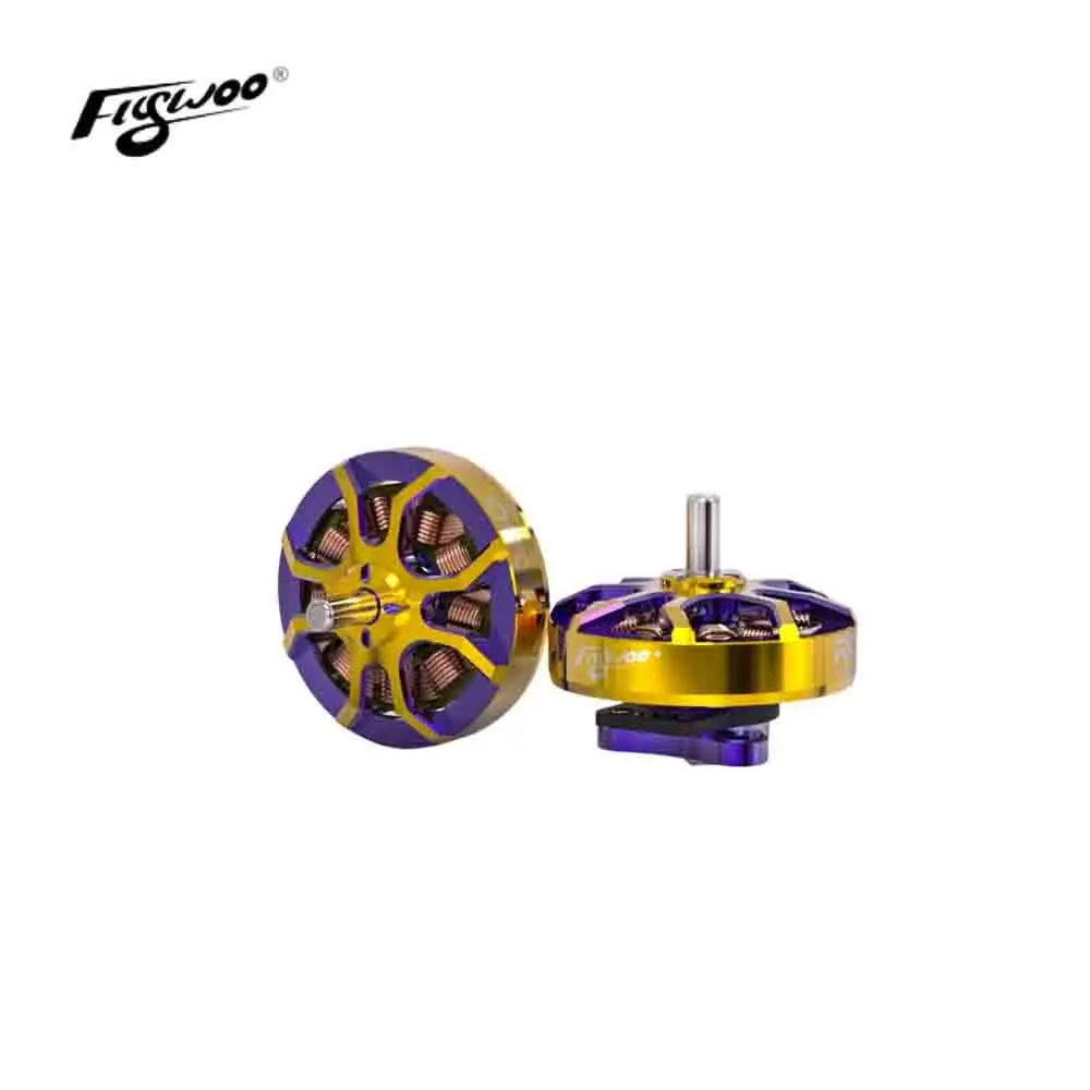 

Flywoo ROBO 1002 19800 кВ / 23500 кВ FPV мотор золотой/фиолетовый для дронов Whoop и зубочисток RC аксессуары