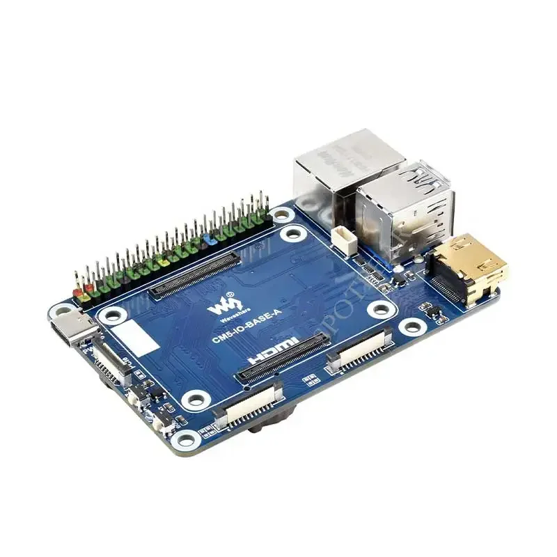 Waveshare CM5-IO-BASE-A Mini Board - Development Platform for Raspberry Pi Compute Module 5 (CM5)