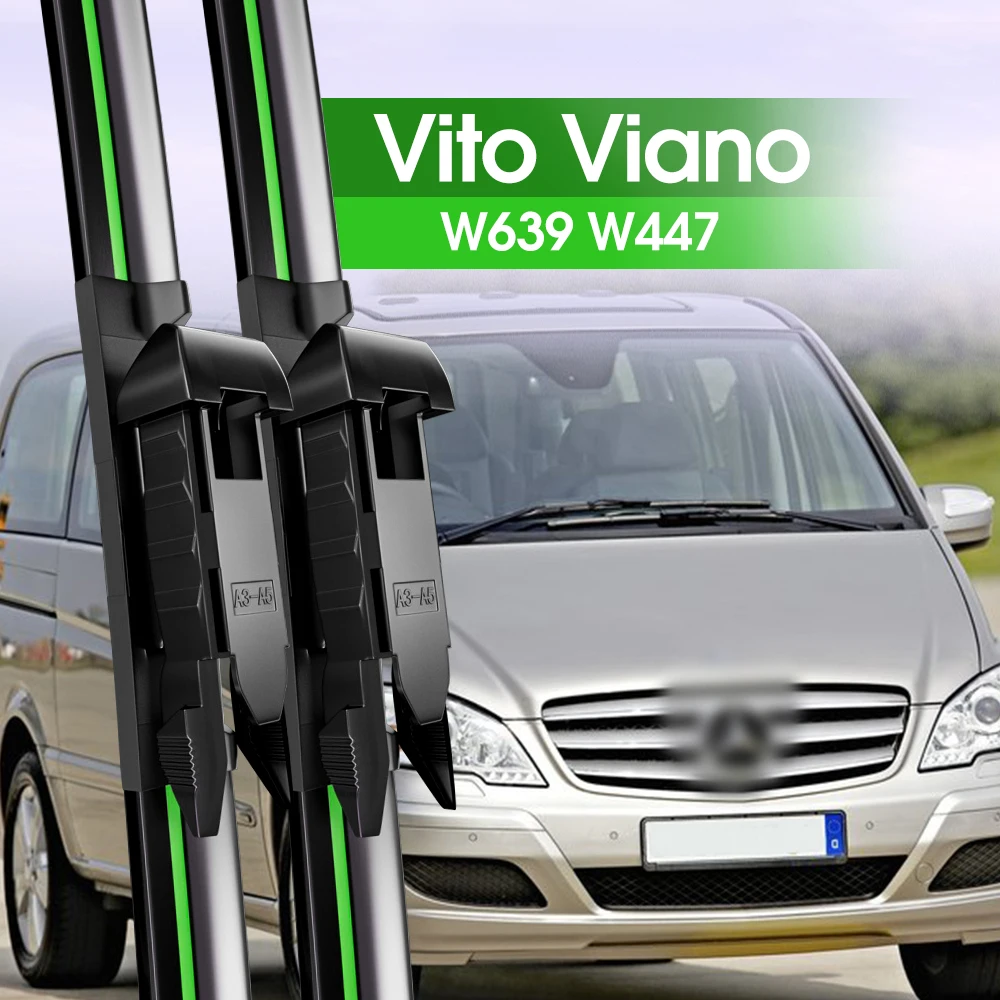 2pcs Front Windshield Wiper Blades For Mercedes Benz Vito Viano W639 W447 2006-2022 2014 2020 2Windscreen Window Accessories