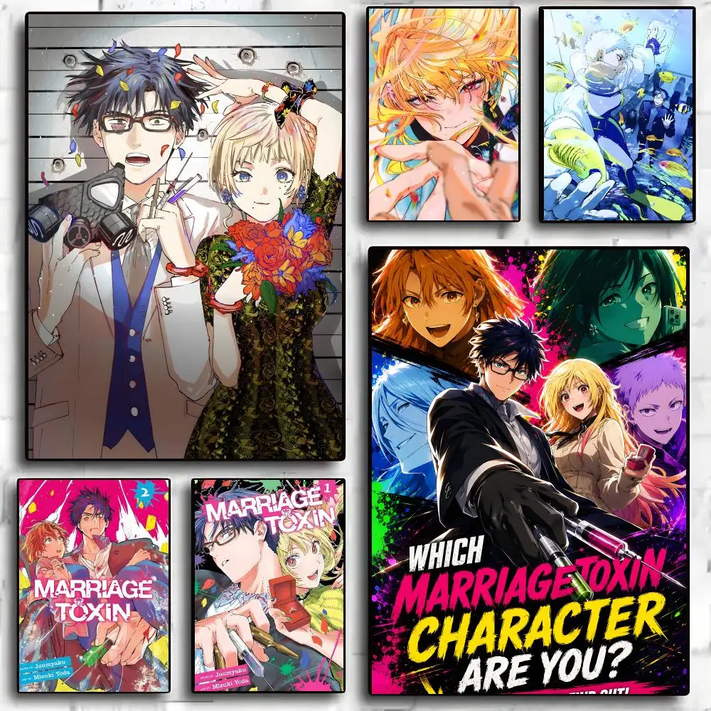 Mariage Toxin Anime Romance School Poster Living Room Bedroom Party Bar Decor Moisture-proof Art Wall Painting