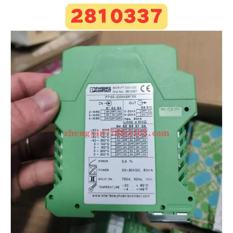 

Brand New Original 2810337 MCR-PT100-I-DC Temperature transmitter