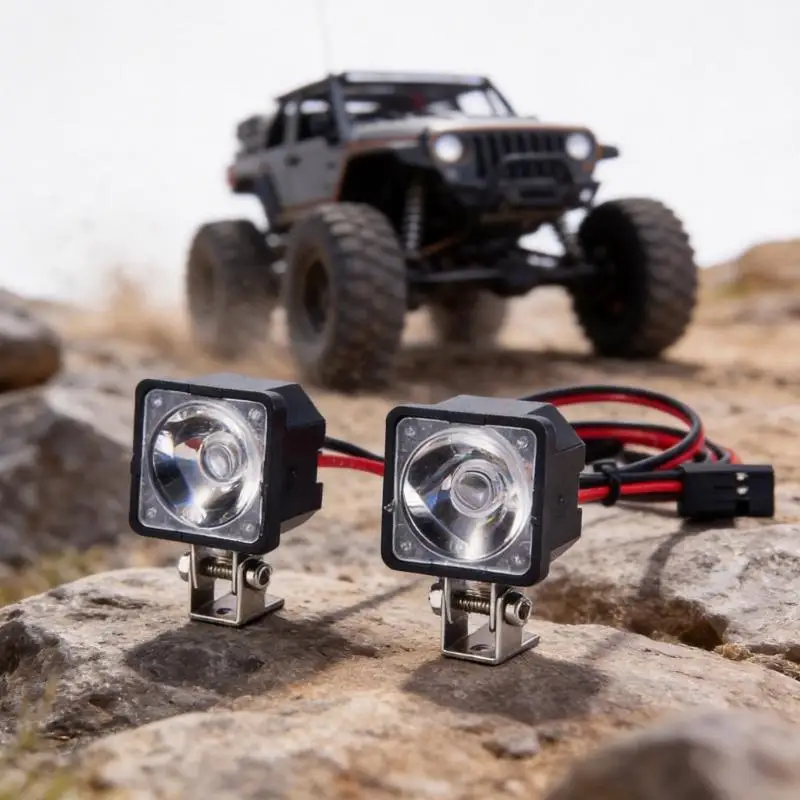 Universal Remote Control Crawlers Car LED Light Headlight TaillightFor Nighttime Off Road Adventure And Racings A2UB