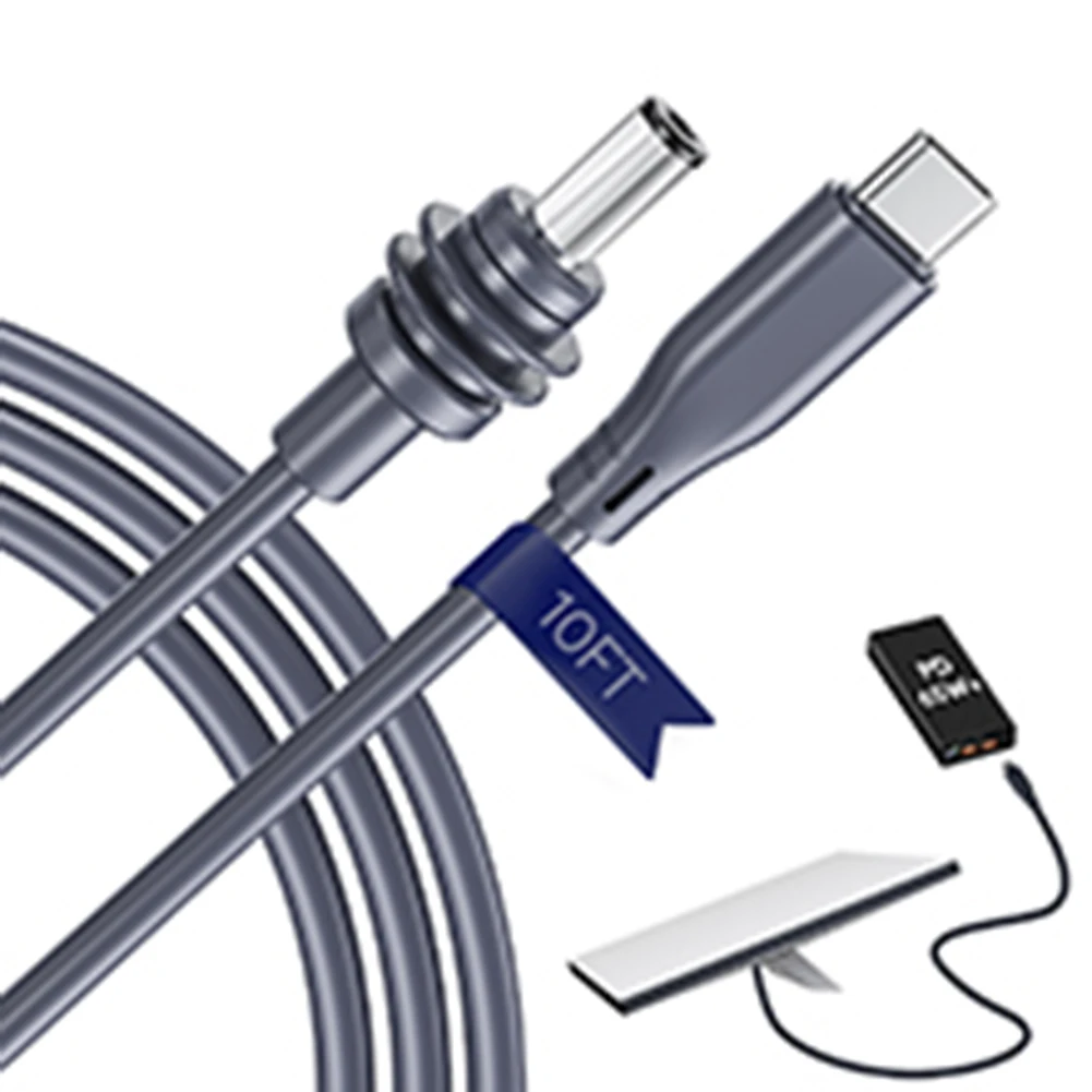 for Starlink Mini 100W Power Cable Waterproof USBC to DC Connection Designed for Easy Installation and Performance