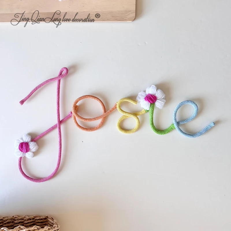 Personalised Nursery Name Sign  Custom kids name sign with daisy flowers wall hanging for nurseries & girly Bedrooms!