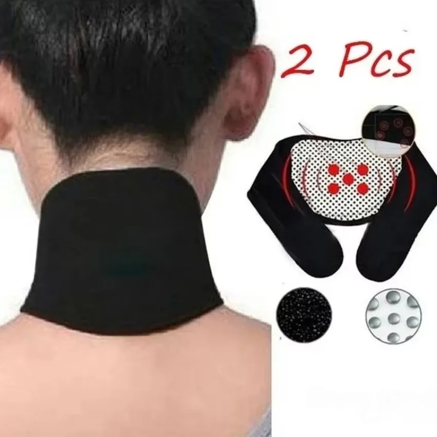 New 2 Pcs New Self Heating Neck Protection Heating And Warm Equipment Windproof Support To Relieve Pain Posture Corrector