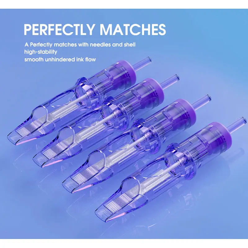 10PCS Disposable Tattoo Cartridge Needles Pro Round Liner Disposable Sterilized Safety Tattoo Needle For Tattoo Machines