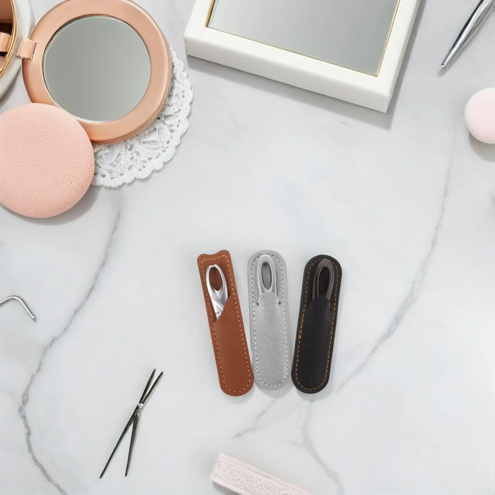

3 Sets Double Sided Nail File Stainless Steel Anti Slip Handle Portable Nail Shaper Toenail Buffer Manicure Set Professional