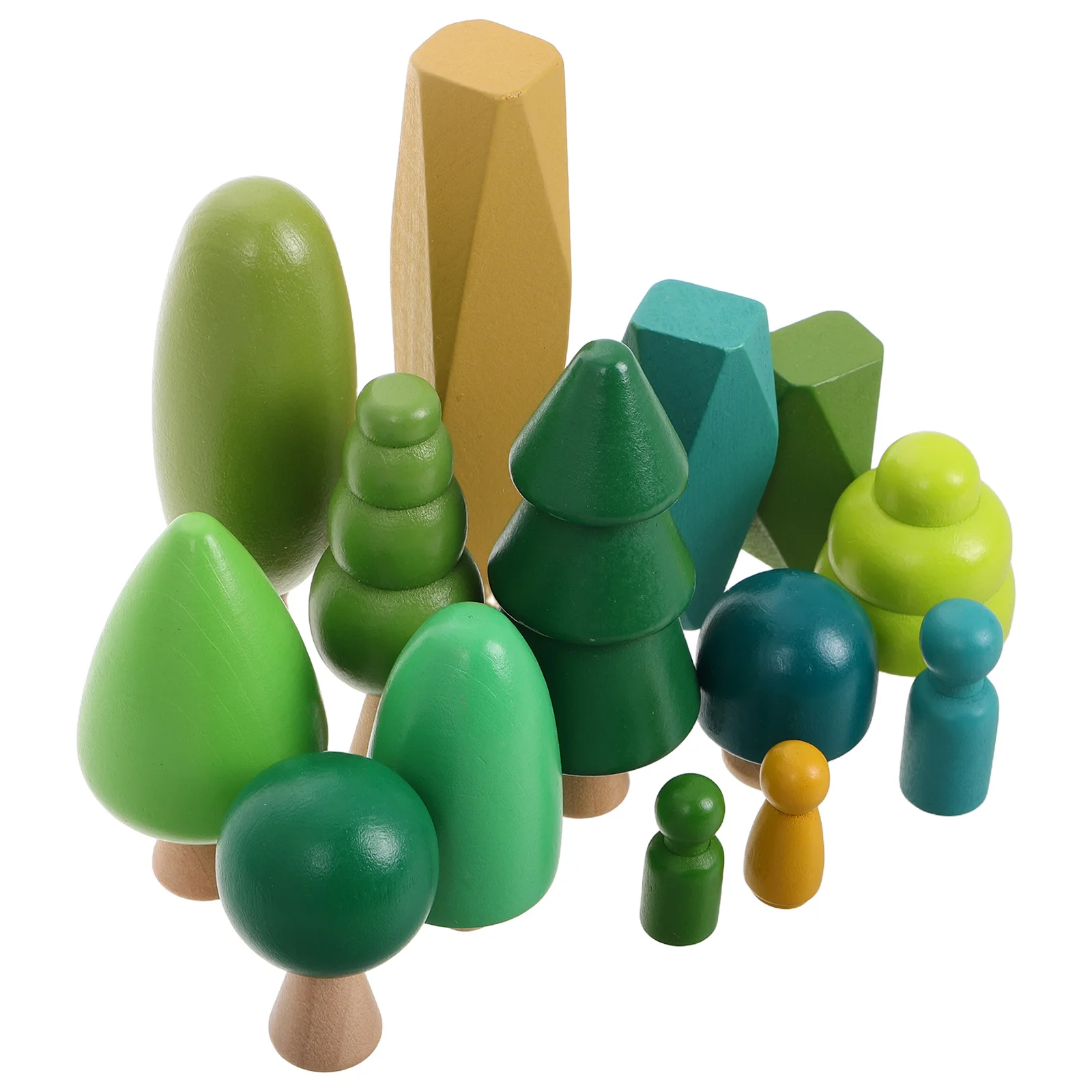 1 Set Holzbaumblock-Set, starke Struktur, bruch nie leicht, unterstützt ideal als Belohnungsgeschenk zum Kindertag