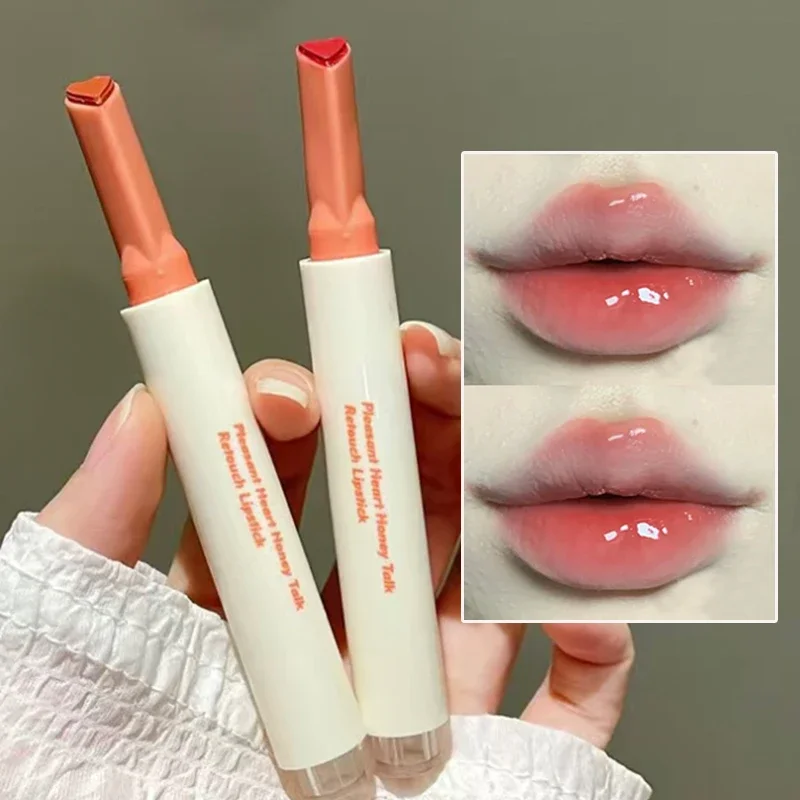 Water Light Mirror Lipstick Pen Waterproof Non-stick Cup Fade Lip Lines Lip Glaze Long Lasting Moisturizing Lips Makeup Cosmetic